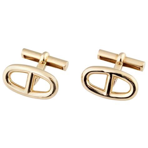 hermes bracelet men gold|Hermes cufflinks gold and silver.